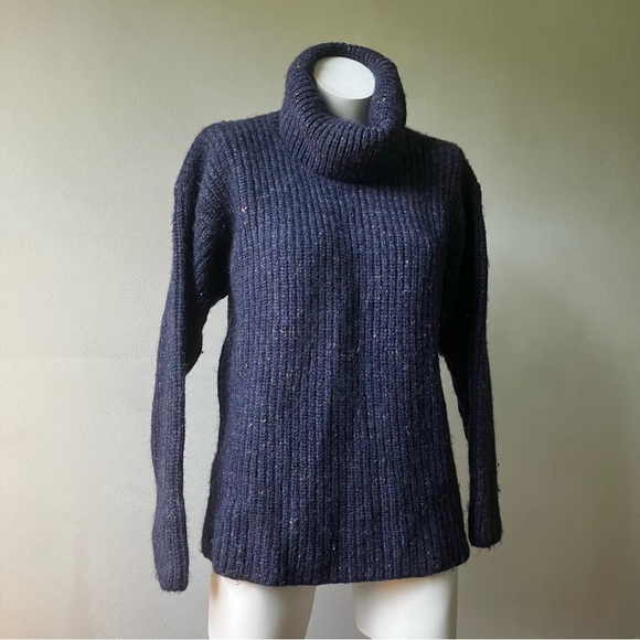 Pringle | Vintage Wool Blend Turtleneck Chunky Knit Sweater - Picture 1 of 5